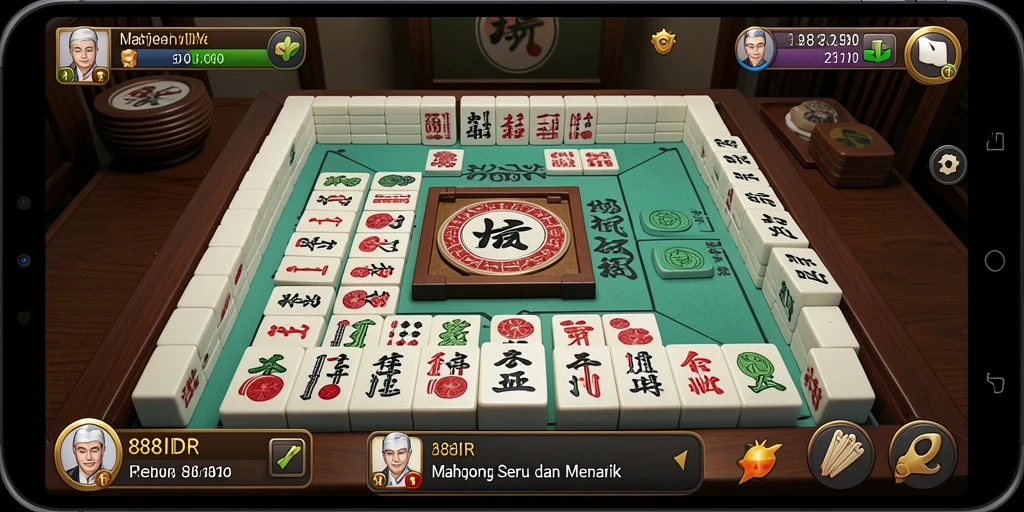 Tangkapan layar permainan <strong>Mahjong</strong> yang menarik dan penuh warna.