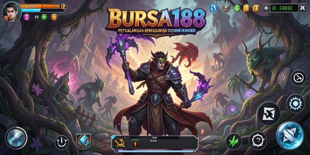 Tampilan menakjubkan dari gameplay petualangan di BURSA188.