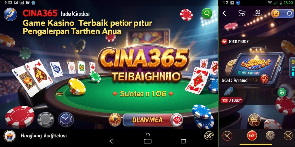Gameplay menarik CINA365 yang menghadirkan suasana kasino yang nyata.