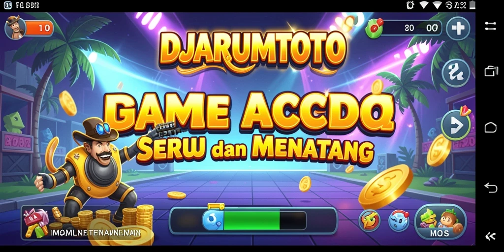 Tampilan gameplay seru dalam DJARUMTOTO yang menantang adrenalin.