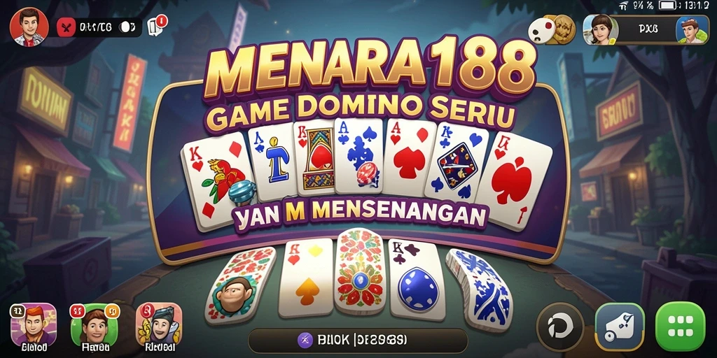 Screeshot MENARA188 menampilkan aksi seru permainan Domino.