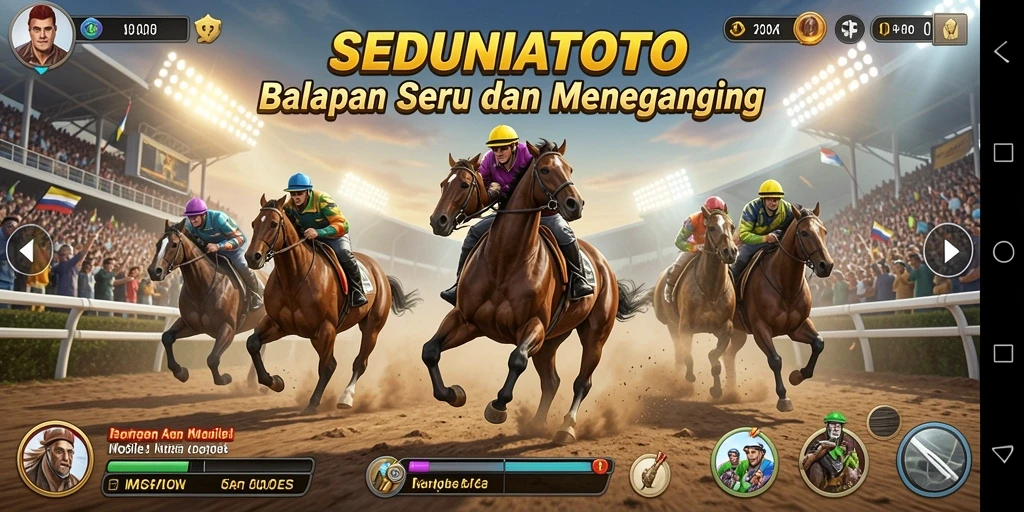 Menampilkan gameplay balapan yang seru dan menegangkan.