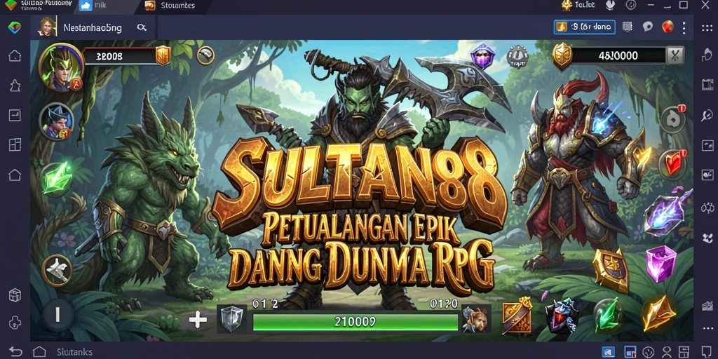 Tampilan gameplay SULTAN88 yang menegangkan dan kaya akan aksi RPG.