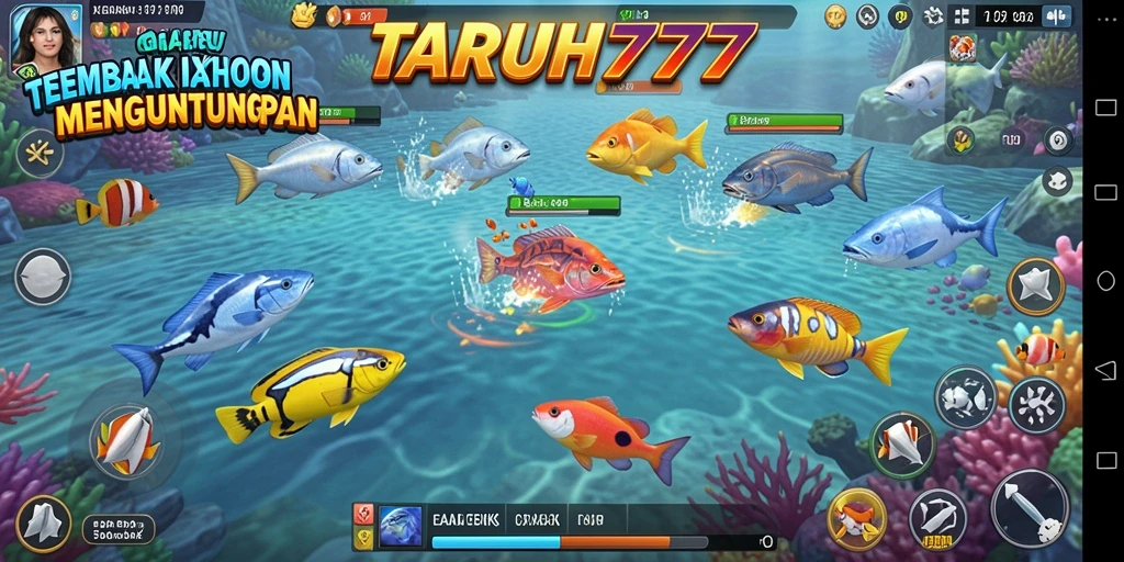 Tampilan gameplay Tembak Ikan yang seru dan mendebarkan.