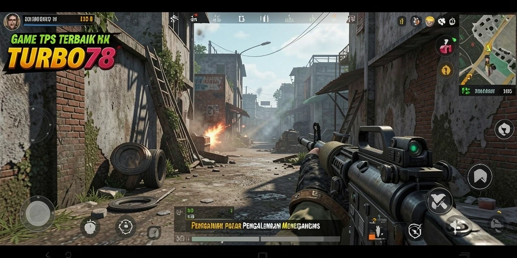 Gameplay intens dalam TURBO78 yang menegangkan.